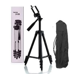 Tripod 3120 Camera Stand With Phone Holder Clip