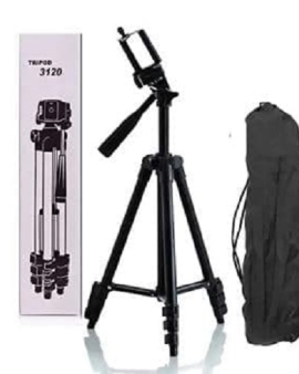 Tripod 3120 Camera Stand With Phone Holder Clip