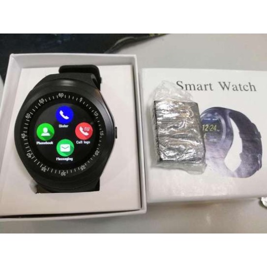 Y1 Smart Mobile Watch Touch Round Display Call Sms Camera Bluetooth