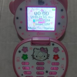 Hello Kitty Taiml K688 Mini Folding Mobile Phone