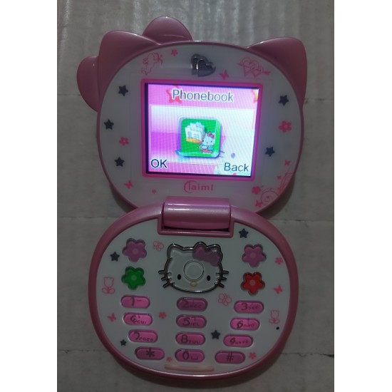 Hello Kitty Taiml K688 Mini Folding Mobile Phone