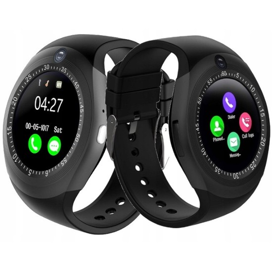 Y1S Smart Mobile Watch Touch Round Display Call Sms Camera Bluetooth