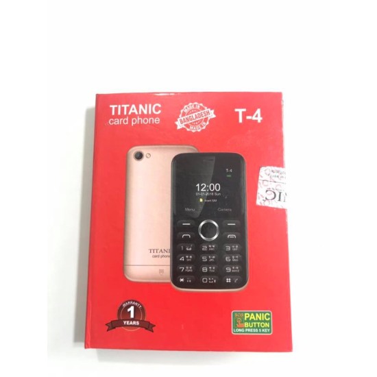Titanic T4 Card Phone Dual Sim With Warranty