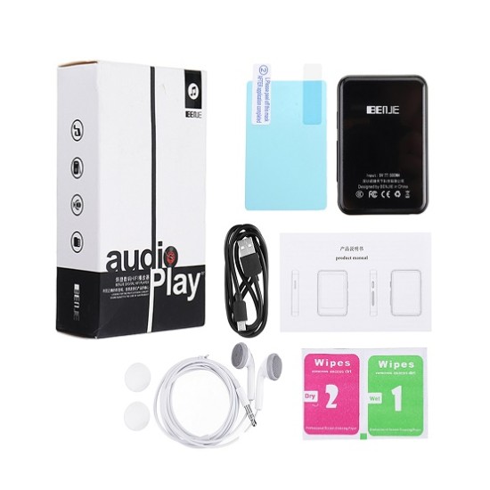 BENJIE X5 Mp3 Mp4 Player Full Touch Screen Bluetooth 16GB Music Player With FM Radio Video Player E-book