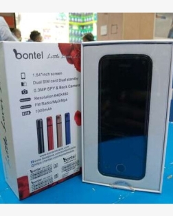 Bontel L2 Slim Phone Dual Sim Keypad Touch Free Silicon Cover With Official Warranty