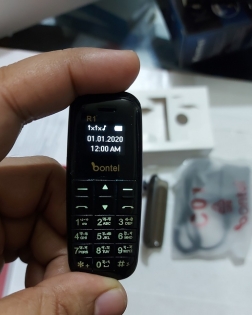 Bontel R1 Mini Mobile Phone Dual Sim Extra Back Cover With official Warranty