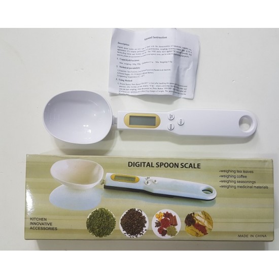 Digital Spoon Weight Scale Gram Electronic Spoon Weight Volumn Scale Multifunction 500g/0.1g