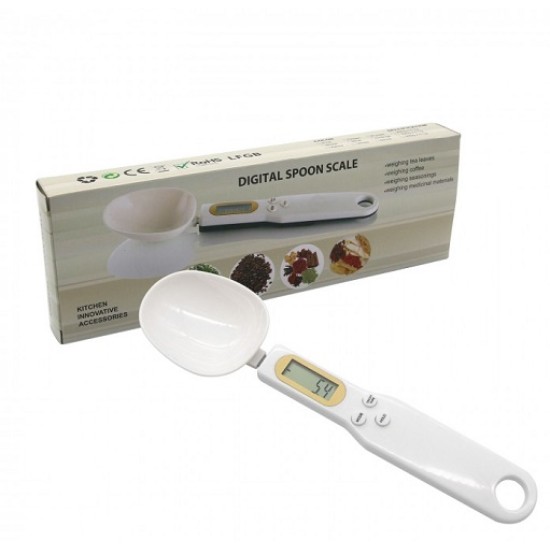 Digital Spoon Weight Scale Gram Electronic Spoon Weight Volumn Scale Multifunction 500g/0.1g