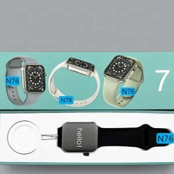 N76 Smart Watch Waterproof Series 7 Calling Option - Black