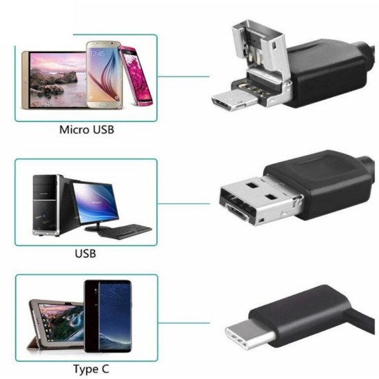 Ear Cleaning Tools Endoscope 2 in 1 Support Phone And Pc