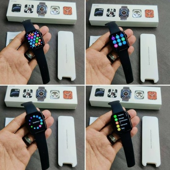 DT100 Smart Watch Bluetooth Call Full Touch Screen Waterproof - Black