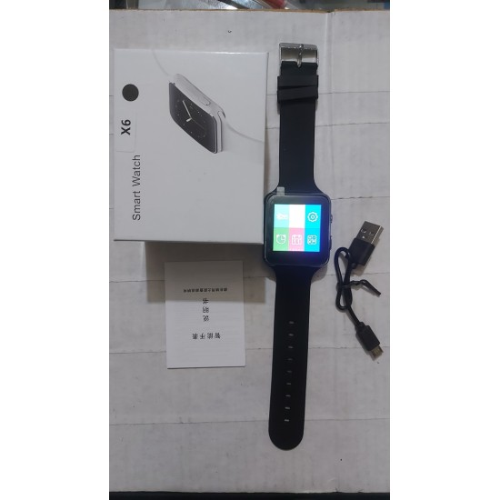 X6 Smart Mobile Watch With Camera Touch Screen Support SIM TF Card Bluetooth Smartwatch