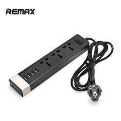 Remax 3 Power Socket Multiplug and 4 USB Port 1.8m Cable