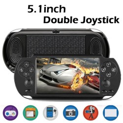 X9S Game Player Console Double Joystick 8G ROM 5.1 inch Handheld Game Player MP3 MP4 Player Video Camera