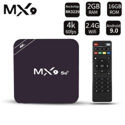 MX9 Android TV Box 5G WIFI 4gb Ram 64GB Rom Quad Core