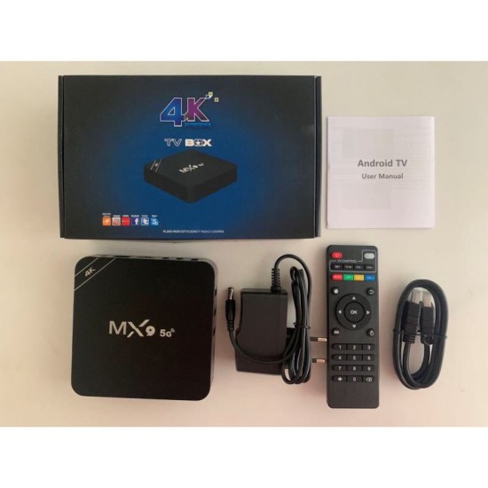 MX9 Android TV Box 5G WIFI 4gb Ram 64GB Rom Quad Core