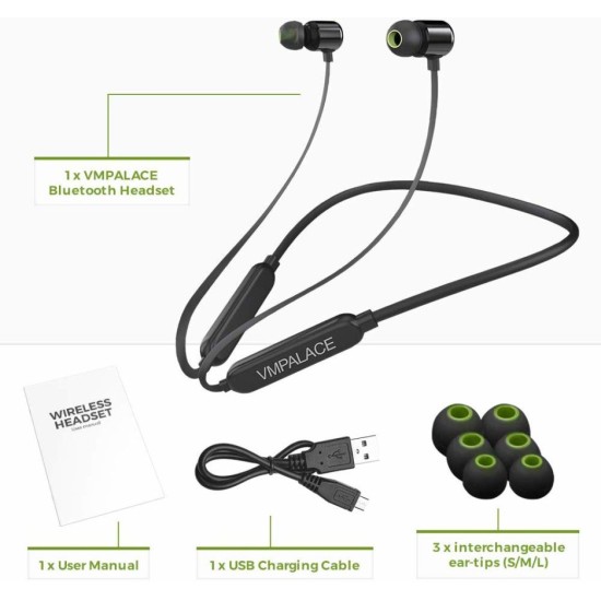 Vmpalace W8 Wireless Bluetooth Headset Earphone