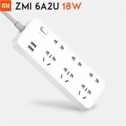 ZMI Multiplug Socket Power Multiplug  2 USB Charging Hub 6 