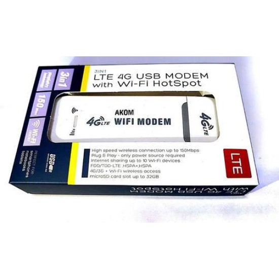 LTE 4G USB Modem Wifi Router Single Sim