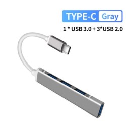 Type-C Hub 4 Port USB 3.0 Hub Super Speed 5Gbps