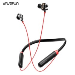 Wavefun Flex U Dual Dynamic Speakers Wireless Neckband Earphone Bluetooth Headphone