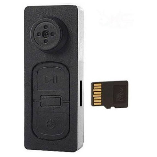 Button Video Camera TF 720P 32GB Memory Card Supported	