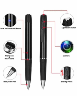 V8 Pen Camera HD 1080P Recording Time 75 Min