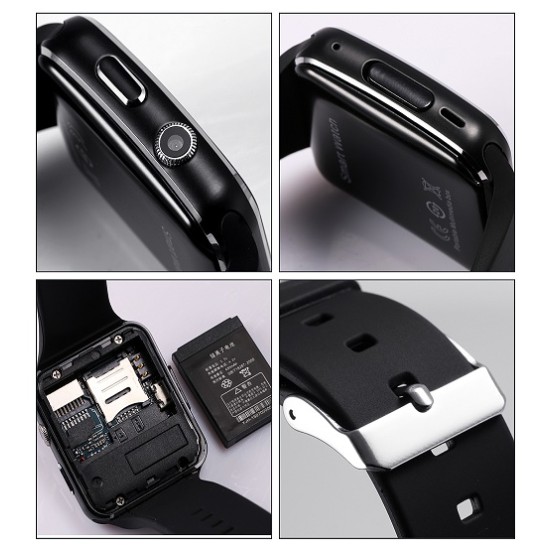 X6 Smart Mobile Watch Touch Curve Display Call SMS Camera Bluetooth