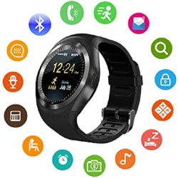 Y1 Smart Mobile Watch Touch Round Display Call Sms Camera Bluetooth