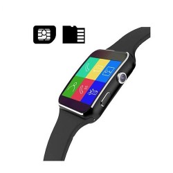 X6 Smart Mobile Watch Touch Curve Display Call SMS Camera Bluetooth