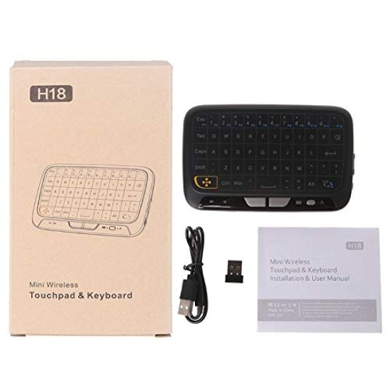 Buy Best H18 Full Touchpad Mini Wireless Keyboard Price in Bangladesh