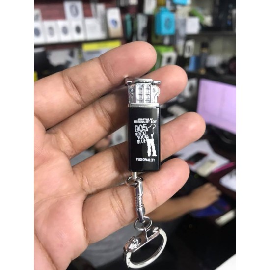 Mini Gas Lighter Metal Body With Key chine