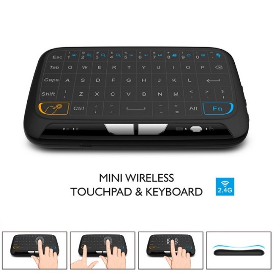 Buy Best H18 Full Touchpad Mini Wireless Keyboard Price in Bangladesh