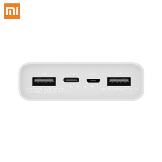 Xiaomi Mi Power Bank 3 20000mAh with 2-way USB-C Fast Charging 18 Watt Version 3