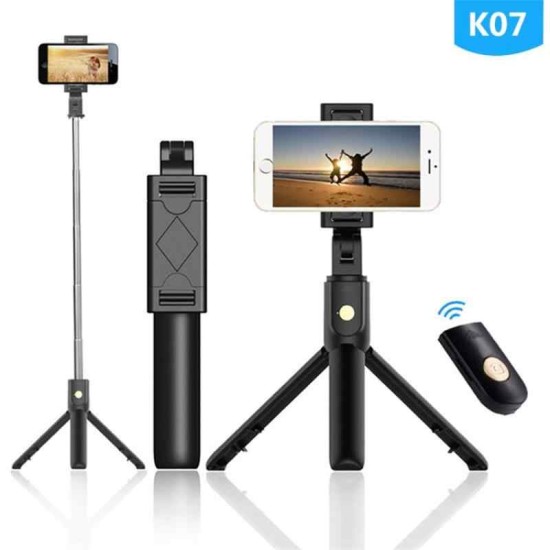 K07 Bluetooth Selfie Stick With Tripod