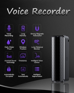 Q70 Mini Voice Recorder 8GB USB Waterproof 20 days continuous Recording