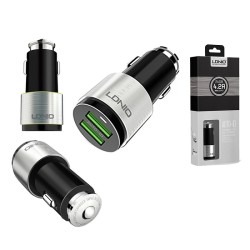 LDNIO C4303 Dual USB Port 4.2A Quick Car Charger with Android Micro USB Cable