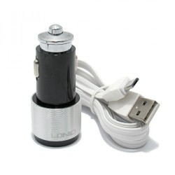 LDNIO C4303 Dual USB Port 4.2A Quick Car Charger with Android Micro USB Cable