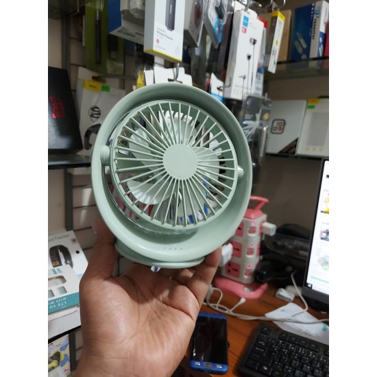 Multi-Angel Desktop Fan Rechargeable 1200mAh Battery 
