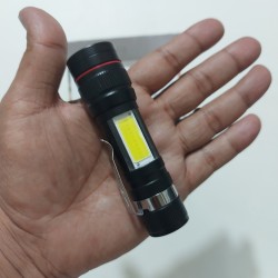 Mini Flashlight Zoom Focus Torch Light Lamp