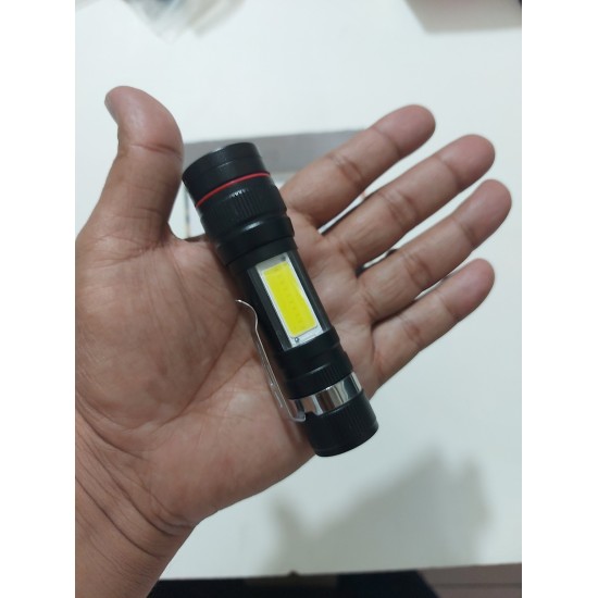 Mini Flashlight Zoom Focus Torch Light Lamp