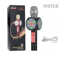 Wster 1816 LED Bluetooth Microphone Karaoke