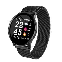 W8 Plus Metal Smart Watch OLED Color Screen Heart Rate Monitor Blood Pressure Oxygen IP67 Fitness Tracker Magnetic metal Strip