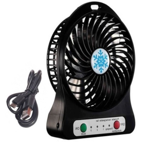 USB Portable LED Mini Fan Air Cooler 2200mAh