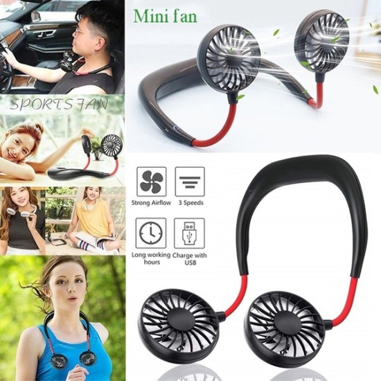 Neck Fan Wearable Rechargeable