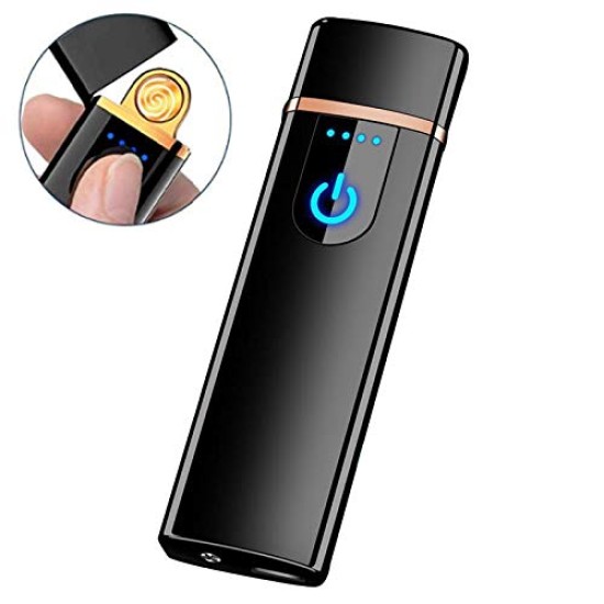 Touch USB Rechargeable Lighter Metal Body Premium Quality 