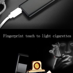 Touch USB Rechargeable Lighter Metal Body Premium Quality 