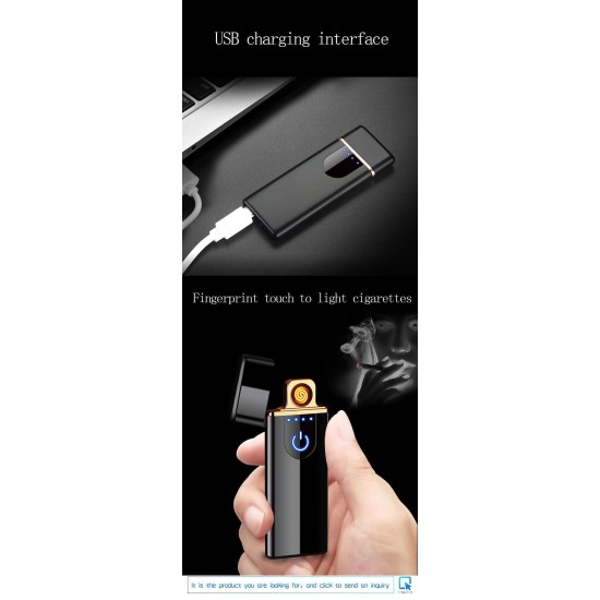 Touch USB Rechargeable Lighter Metal Body Premium Quality 