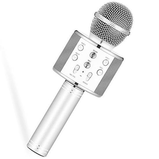 WS858 Wireless Microphone Karaoke Bluetooth KTV HIFI Speaker