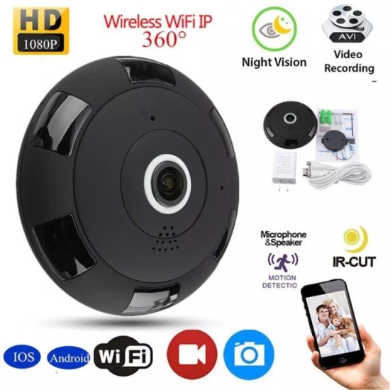 Panoramic V380  Wifi Camera Night Vision 360 Degree 